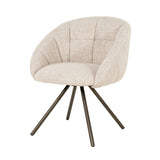 Stoel Tara – stof, foam & staal beige Punto