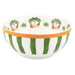 Complete servies set – dinerbord, ontbijtbord, & kom met palm  design