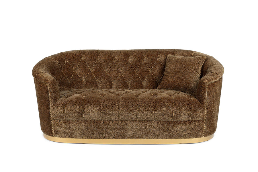 Bold Monkey Panter Bank Fluweel – Design 2-zits Bank met Panterprint