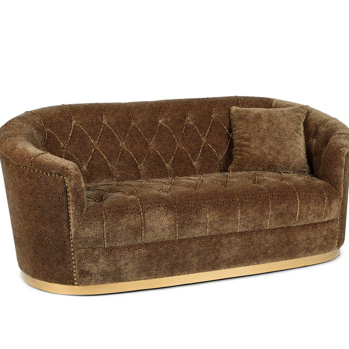 Bold Monkey Panter Bank Fluweel – Design 2-zits Bank met Panterprint