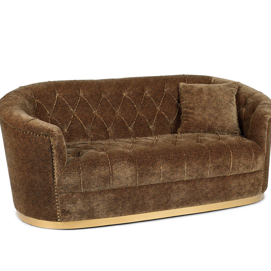 Bold Monkey Panter Bank Fluweel – Design 2-zits Bank met Panterprint