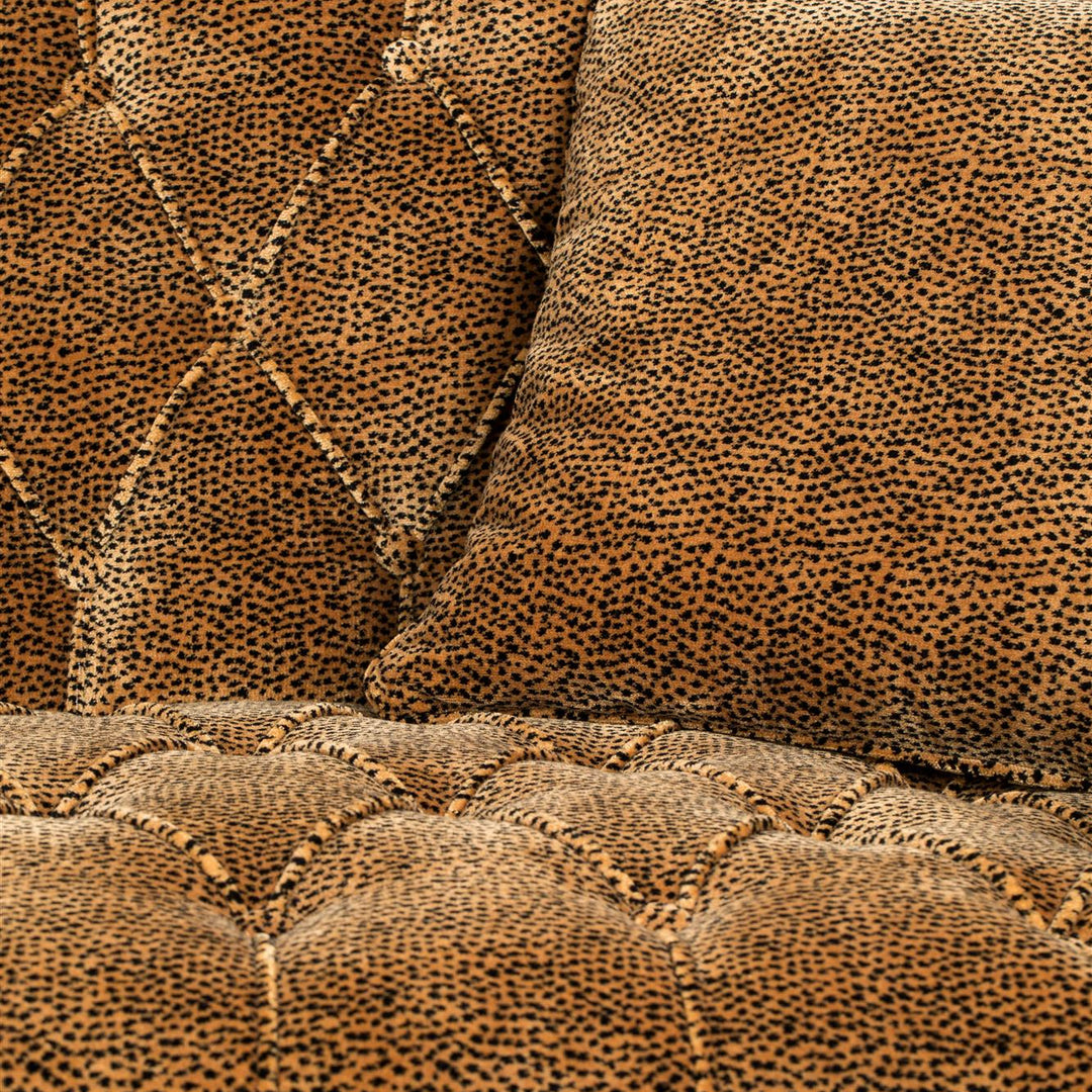 Bold Monkey Panter Bank Fluweel – Design 2-zits Bank met Panterprint