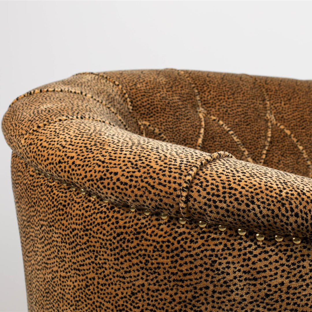 Bold Monkey Panter Bank Fluweel – Design 2-zits Bank met Panterprint