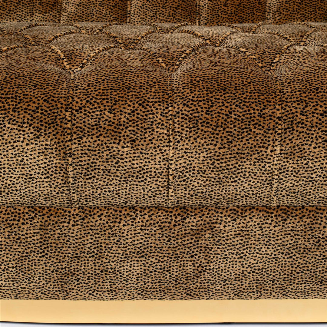 Bold Monkey Panter Bank Fluweel – Design 2-zits Bank met Panterprint