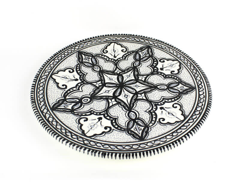 Tunesisch Servies – Handgemaakt Kleurrijk XL Bord 30cm