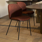 Eetkamerstoel Clypso | Terracota Polyester