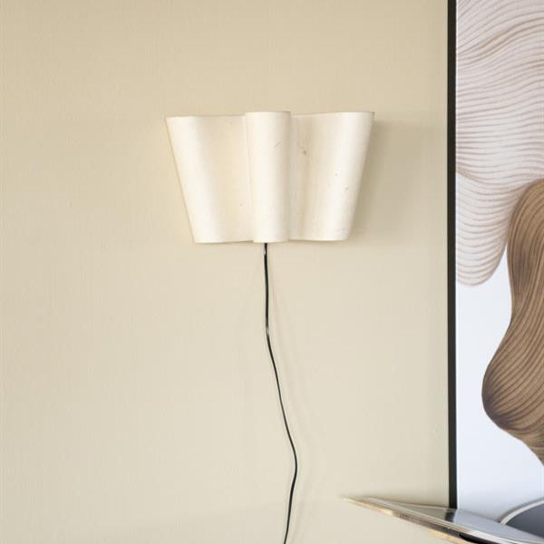 Wandlamp Saturnus | Naturel Papier & ijzer