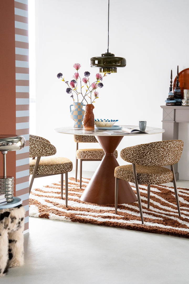 Roka Eettafel Rond 120 cm – Sintered Stone & Metaal | Design Tafel
