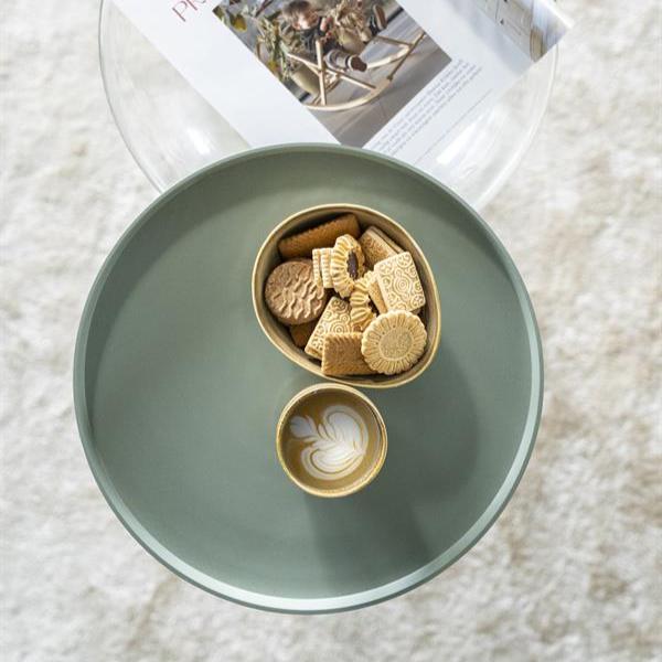 Bijzettafel Bean | Groen Metaal