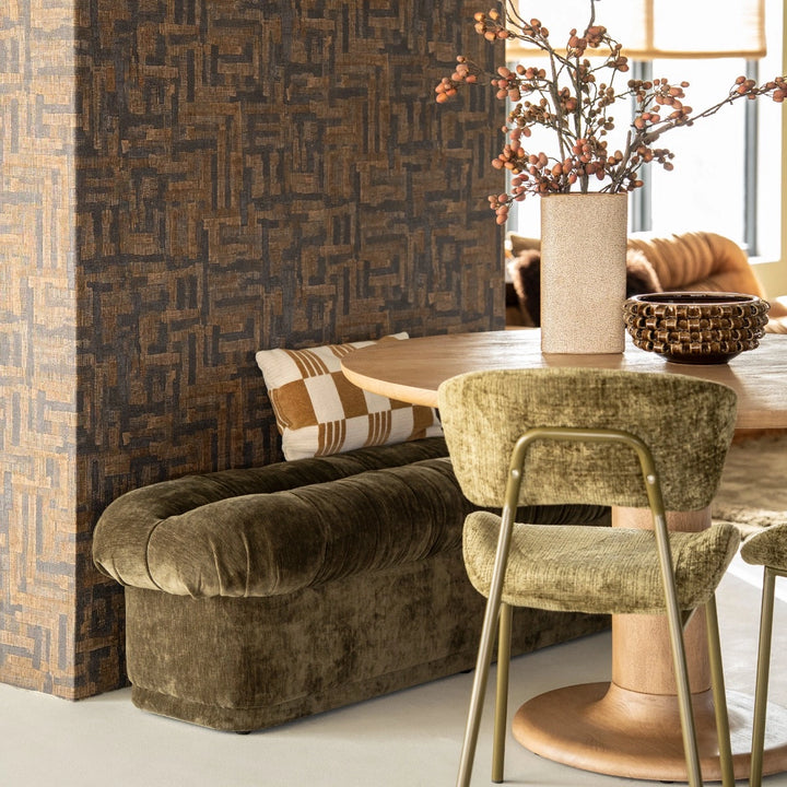 Zitbank Nook – stoffen design bank mosterd