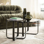 By-Boo Groovy – Tafelserie Bruin (Salontafel & Bijzettafel)