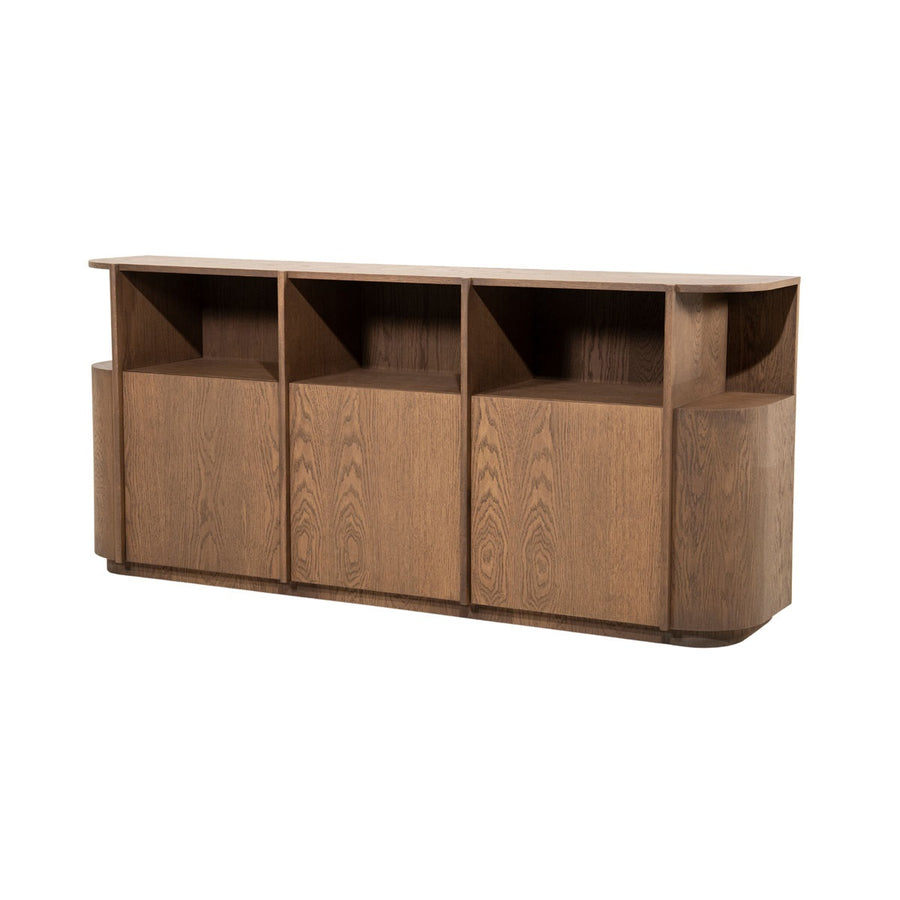 Dressoir Oslo 203 cm – eiken & eikenfineer lichtbruin