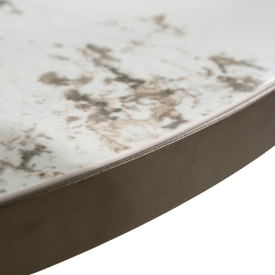 Eettafel Gino – metaal & keramiek