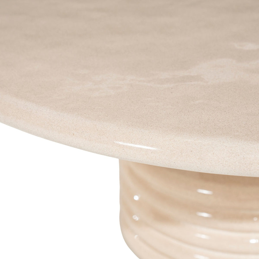 Salontafel Kyan – beton, eiken & metaal beige