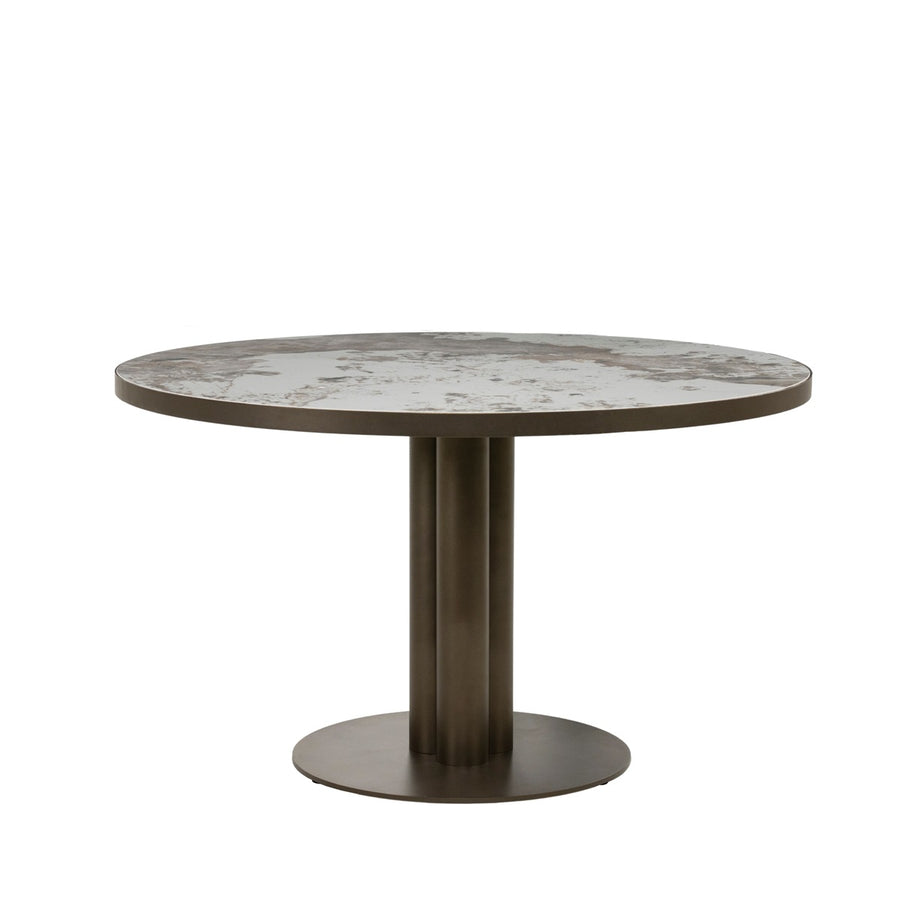 Eettafel Gino – metaal & keramiek