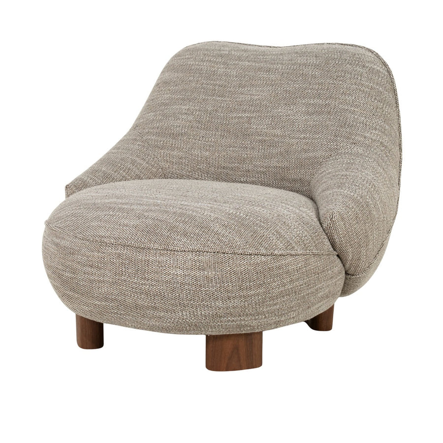 Fauteuil Lina – stof & metaal taupe Vanu