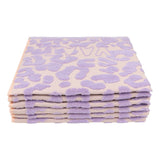 Keukenhanddoeken set van 6 katoen 50x60 cm – VAAT Leopard lila/soft pink