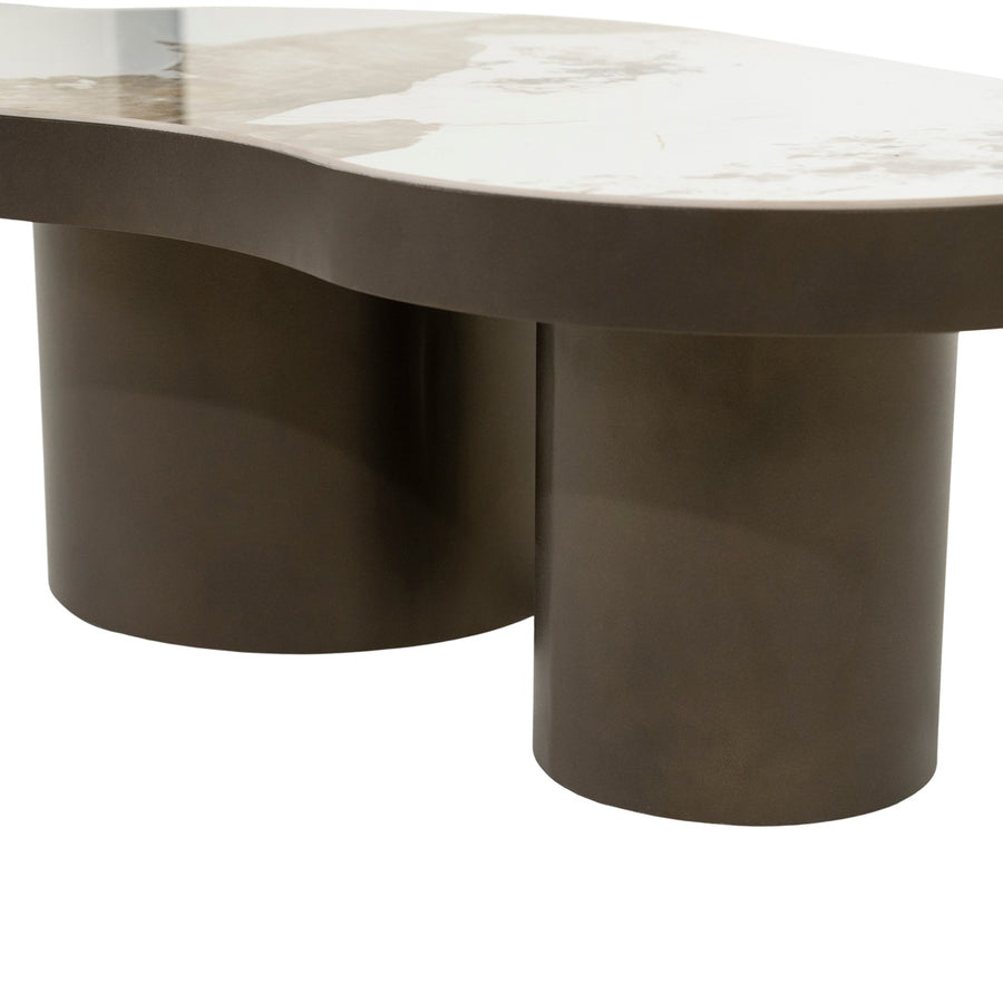 Salontafel Danilo – metaal & keramiek