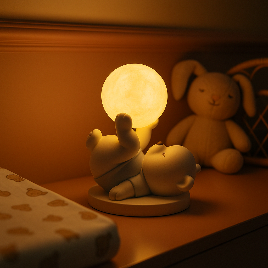 Schattige Beer Tafellamp – Kinderkamer Nachtlamp