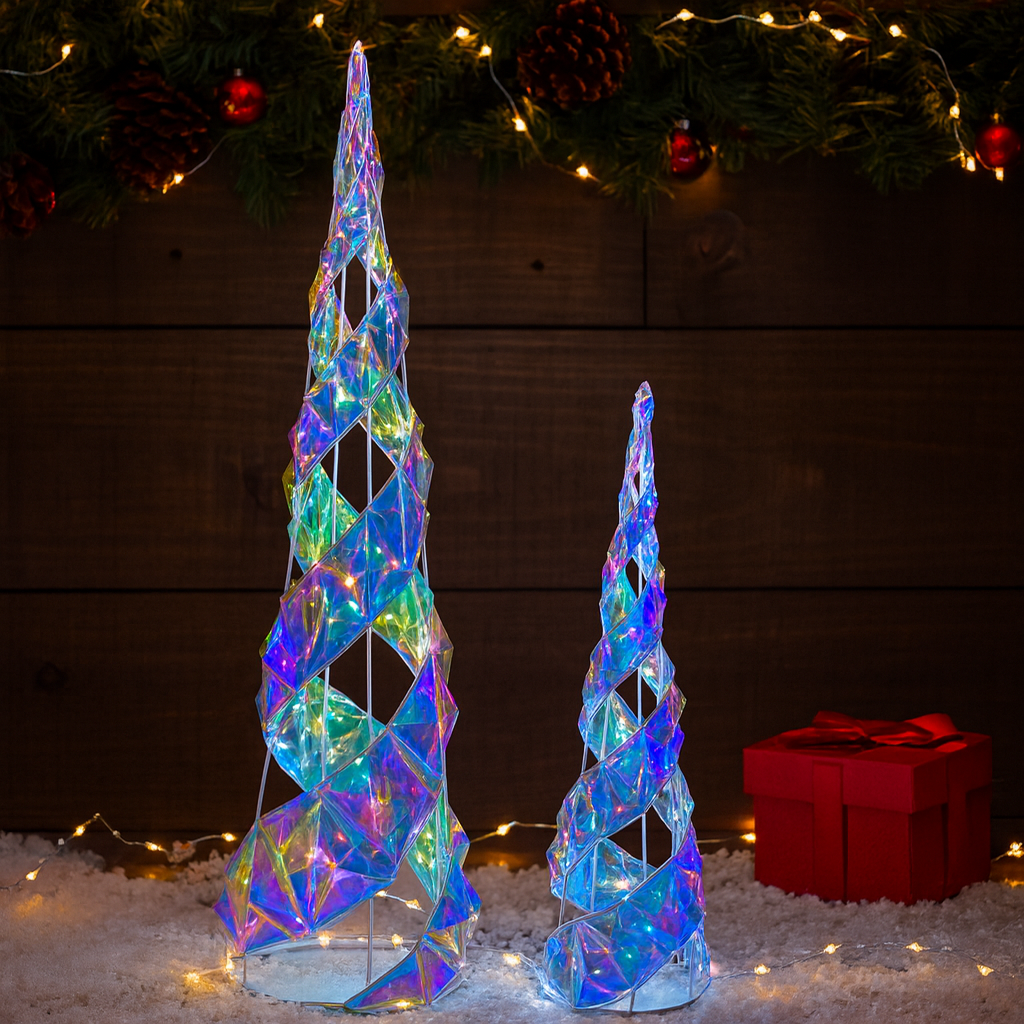 Verlichte kerstboom met LED - Set