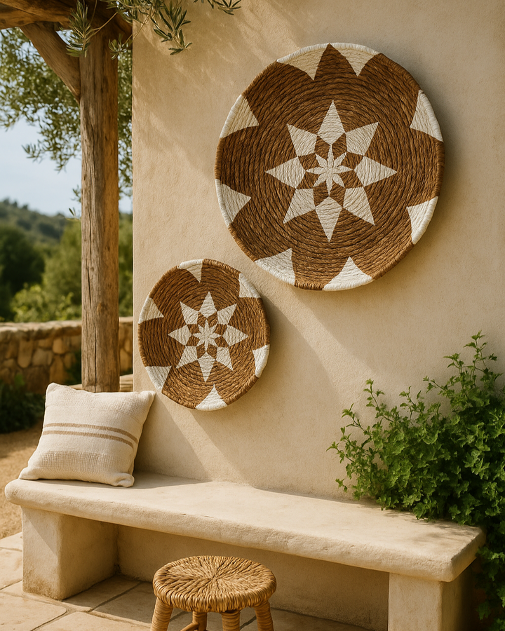 Thai Natura Wandbord Wit – Bananenblad