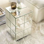 Bijzettafel Flectron – chroom zilver & glas – modern design