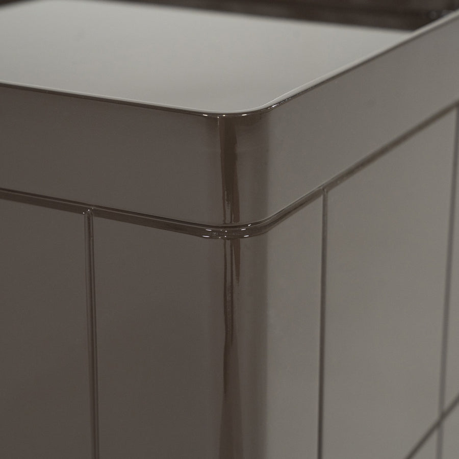 Bijzettafel Glyde donkerbruin detail