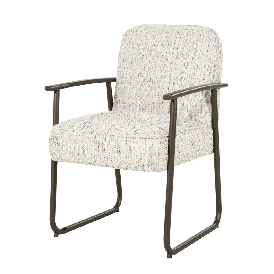 Stoel Norel – stof & metaal beige Vive