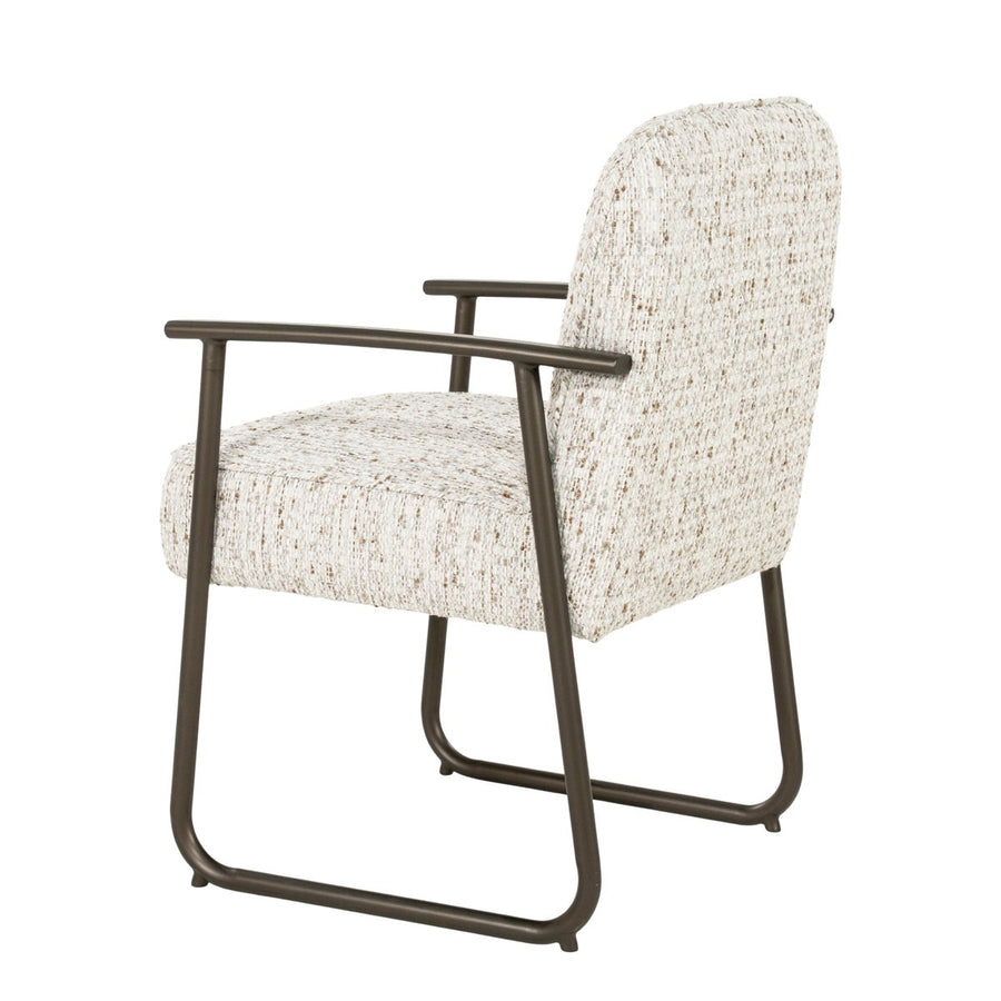 Stoel Norel – stof & metaal beige Vive