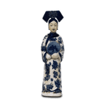 Chinees Beeld van Keizerin – Handgemaakt Blauw Wit Keramiek