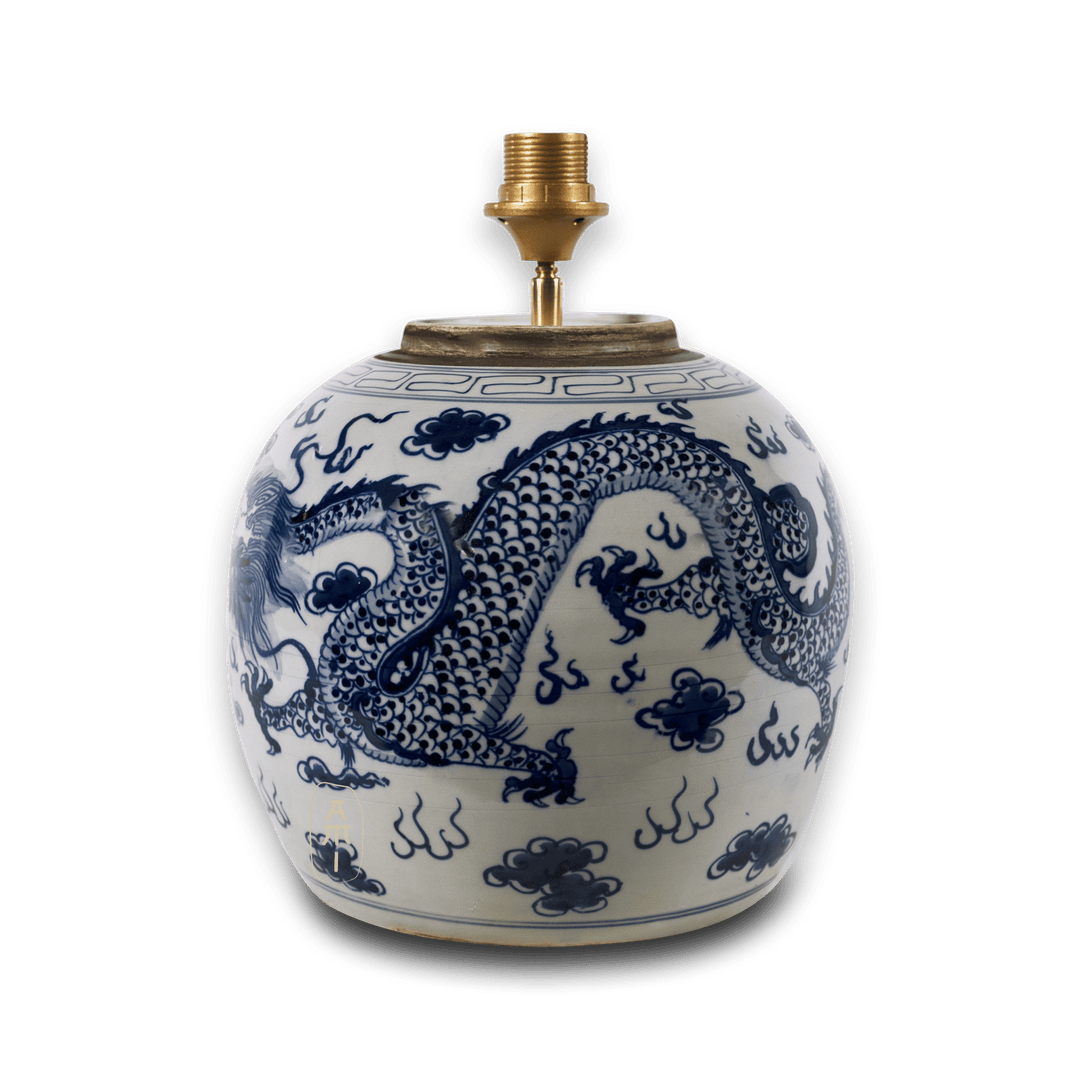 Vintage Chinese  Draken Lampenvoet