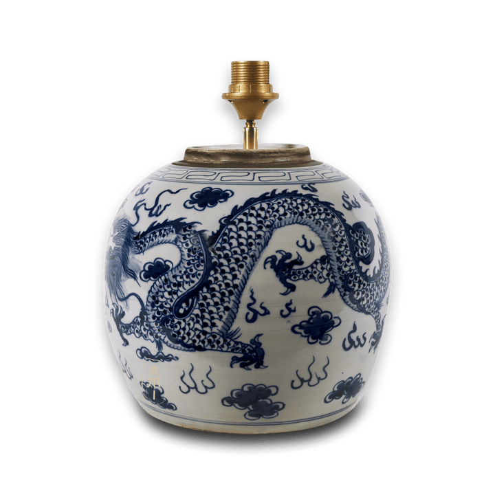 Vintage Chinese  Draken Lampenvoet