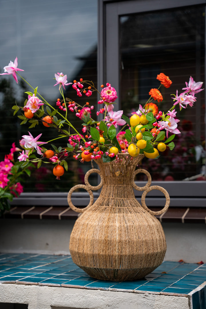 Vaas ‘La Flor’ – Rotan | Bohemian Design