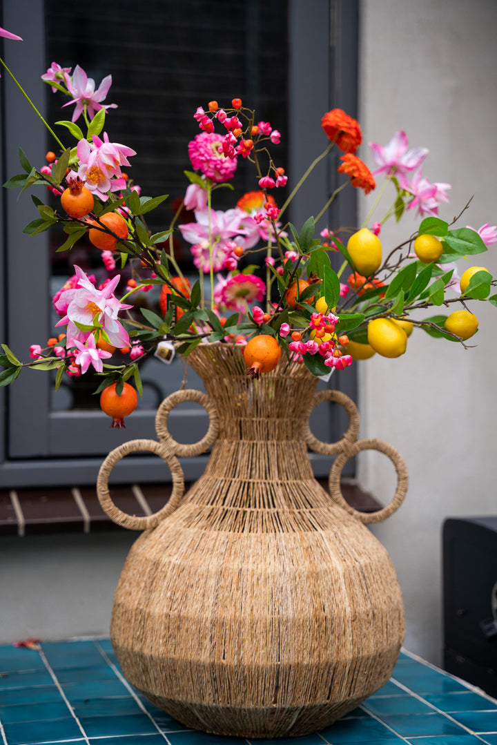 Vaas ‘La Flor’ – Rotan | Bohemian Design