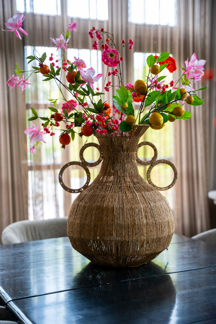 Vaas ‘La Flor’ – Rotan | Bohemian Design