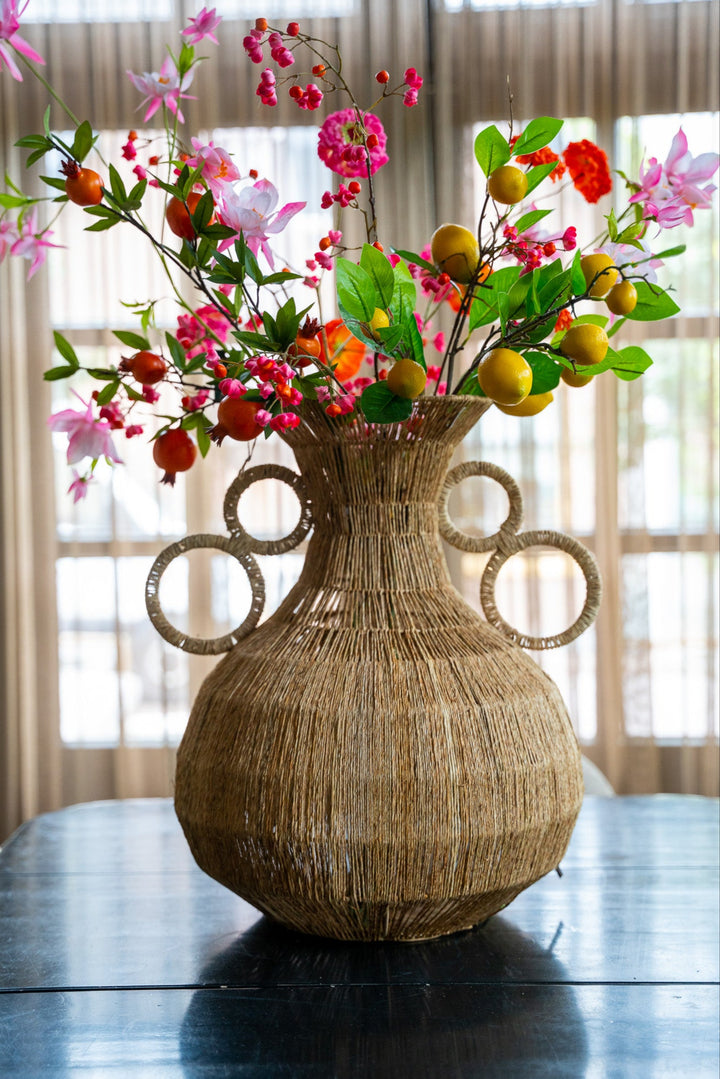 Vaas ‘La Flor’ – Rotan | Bohemian Design