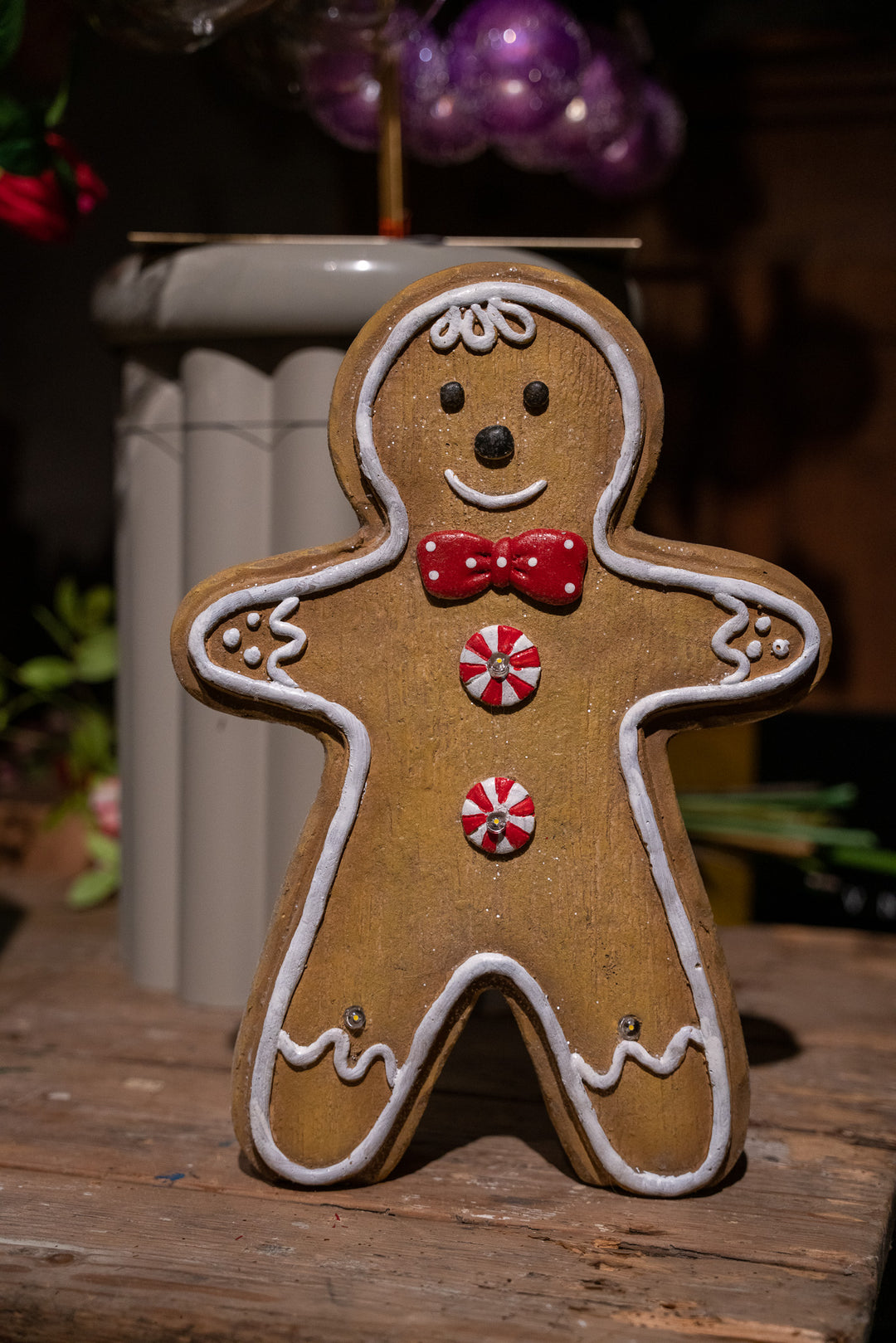 Kerstkoek Beeld met LED – Gingerbread