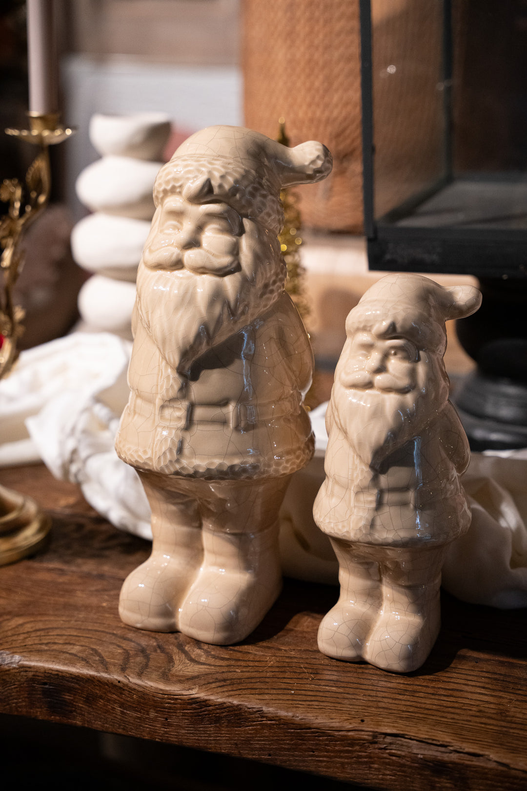 Kerstman beige beeld