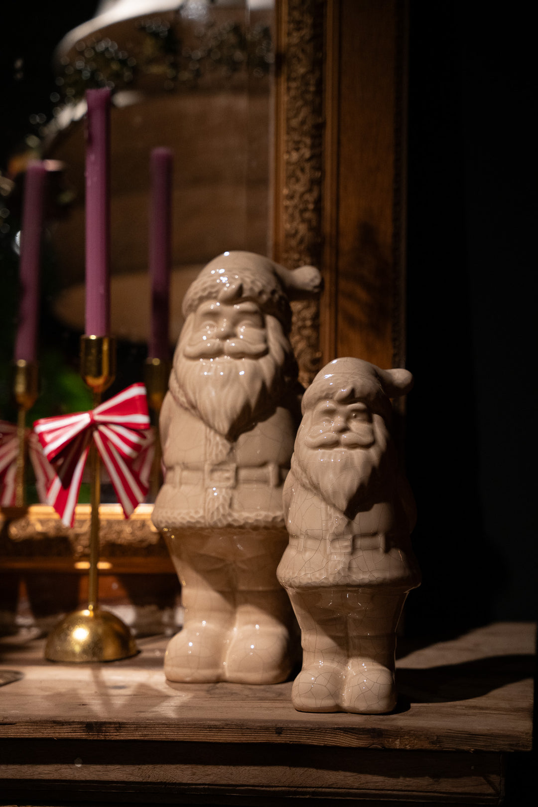 Kerstman beige beeld
