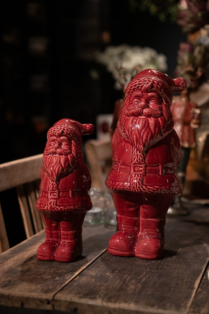 Kerstman bordeaux beeld