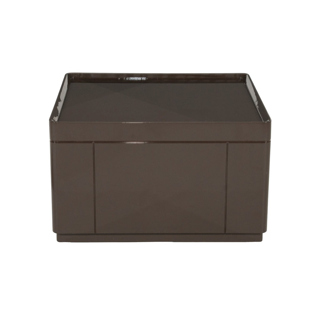 Salontafel Glyde donkerbruin hoogglans