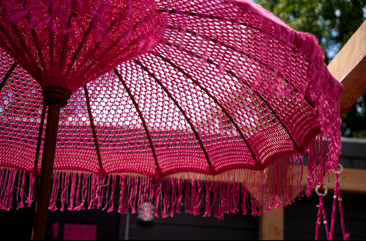 Ibiza parasol roze