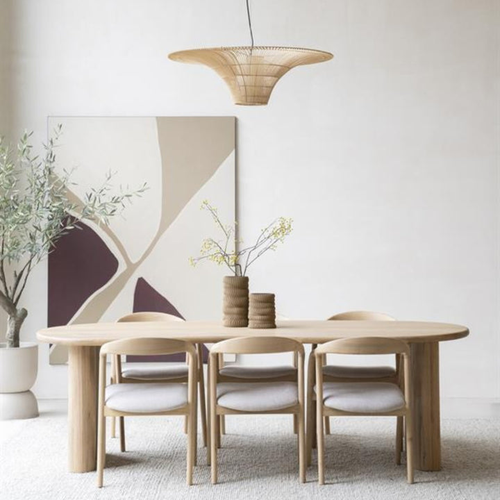 Eettafel Josh – eikenhout naturel 300x110cm