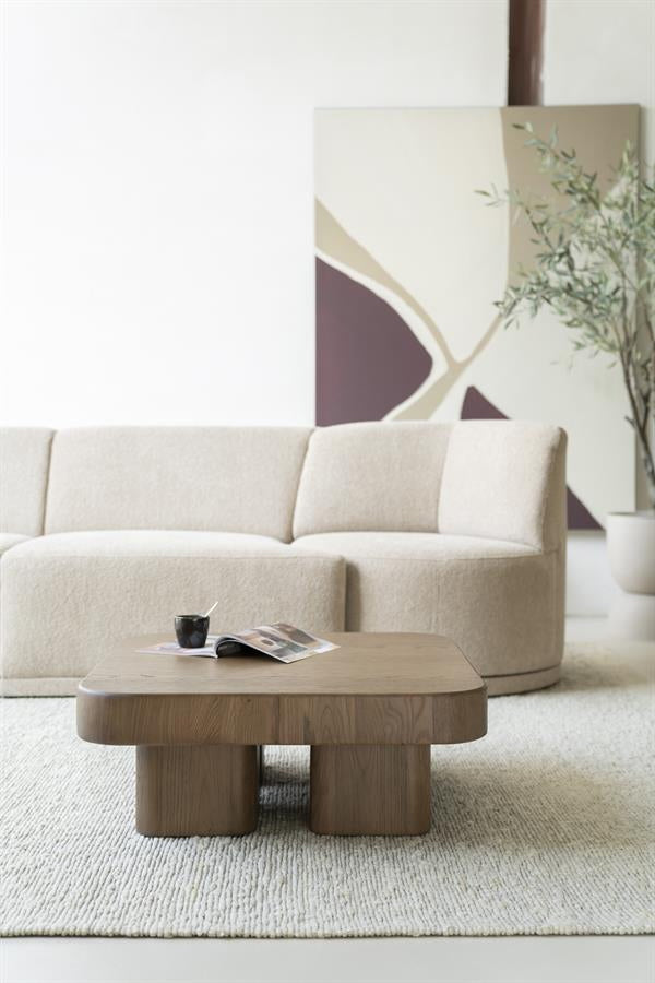 Salontafel Harmonie – eikenhout & eikenfineer bruin