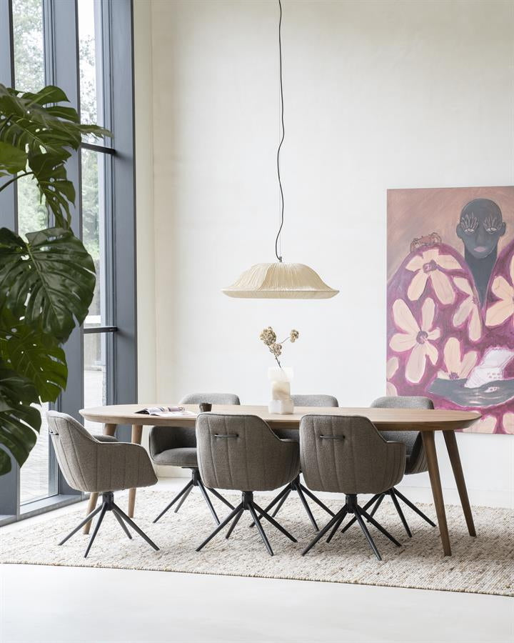 Eettafel Elijah – eikenhout & eikenfineer bruin 260x100cm
