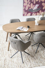 Eettafel Elijah – eikenhout & eikenfineer bruin 260x100cm
