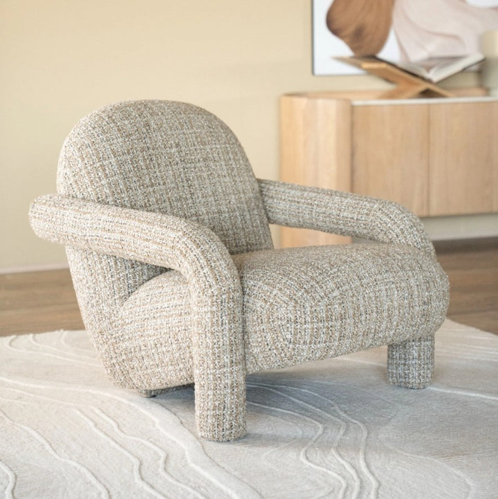 Fauteuil Monica – stof beige asti