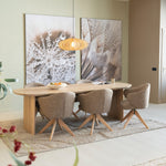 Eettafel Dex – eikenhout & eikenfineer naturel 180x90cm