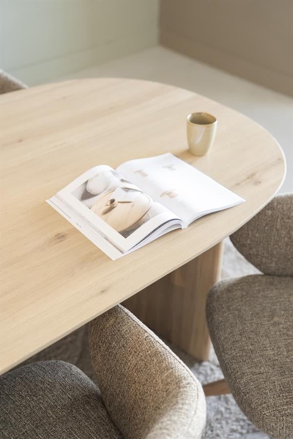 Eettafel Dex – eikenhout & eikenfineer naturel 180x90cm