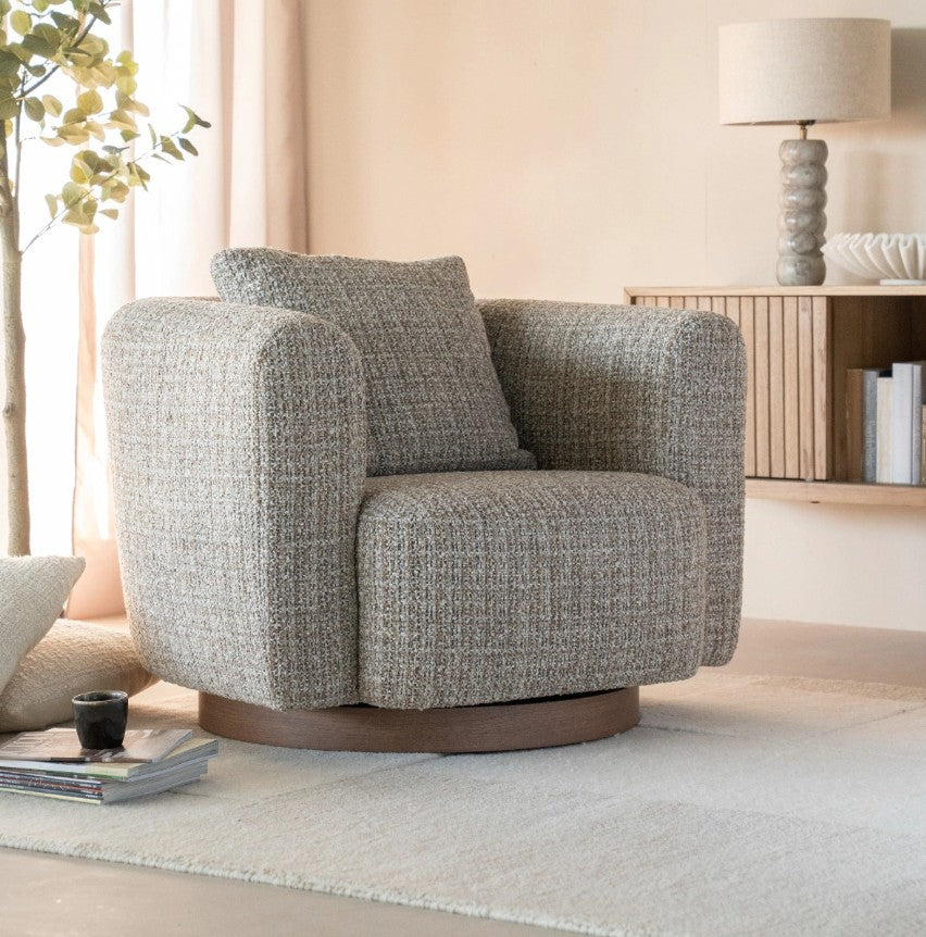 Fauteuil Jordan – stof taupe asti